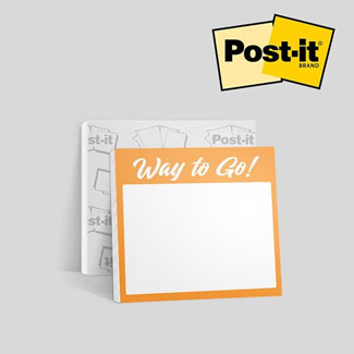 Custom Post-it Notes with free image uploads and multiple sizes.