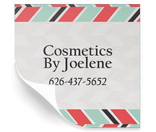 multi-colored abstract design square label