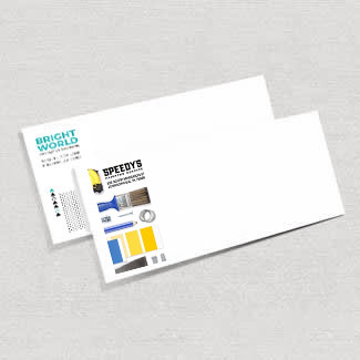 Business envelopes with windowed and full color options.