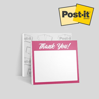 Custom Post-it Notes with free image uploads and multiple sizes.