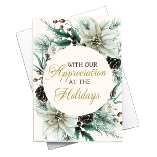 Image of an appreciate holiday card