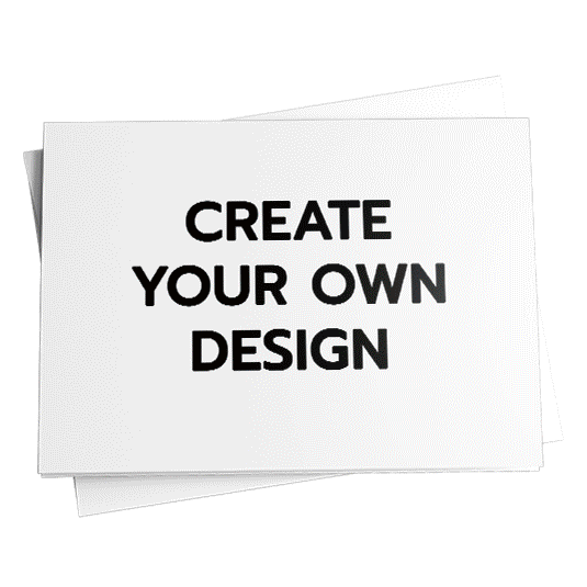 It's easy to create your own greeting card using your images or artwork upload