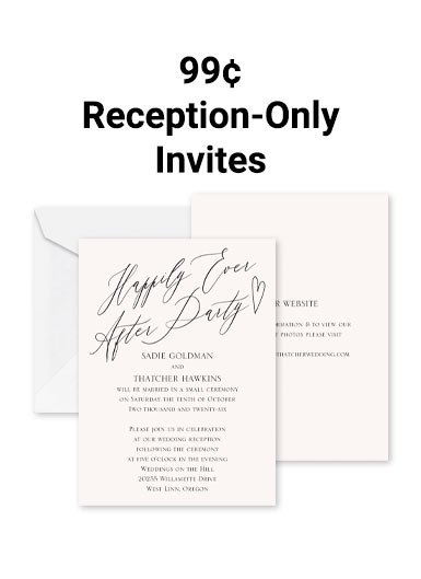 Reception Only Invitations
