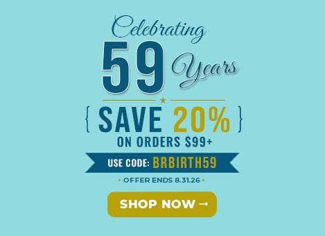 Shop Our 59th Birthday Sale Now