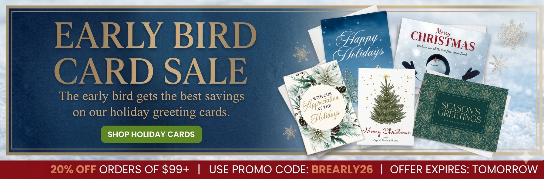 Early Bird Card Sale