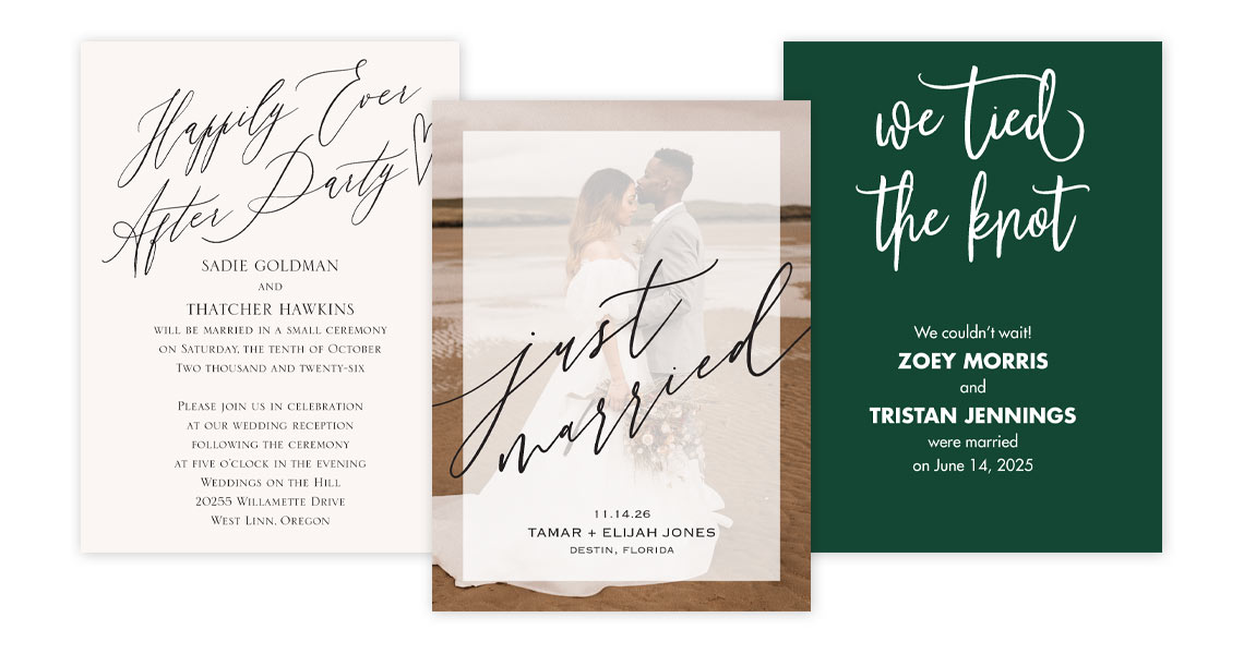 Elopement Announcement Wording