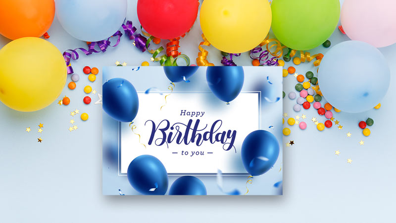 Float On Birthday Card