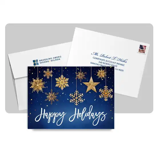 Selection of business Christmas cards and holiday cards