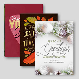 Greeting cards for all seasonal holidays and observances.