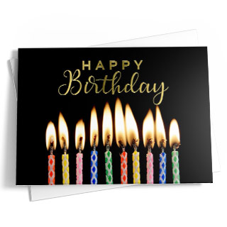 Birthday cards for businesses.