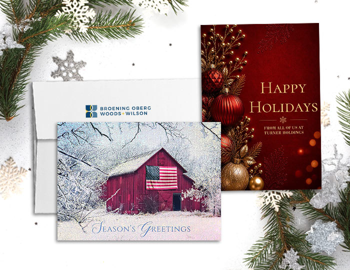 Mid-Year Savings promotion featuring 30% off business greeting cards