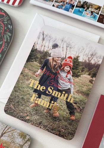 Foil Christmas cards