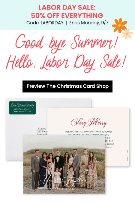 Shop Christmas Cards with LABORDAY offer