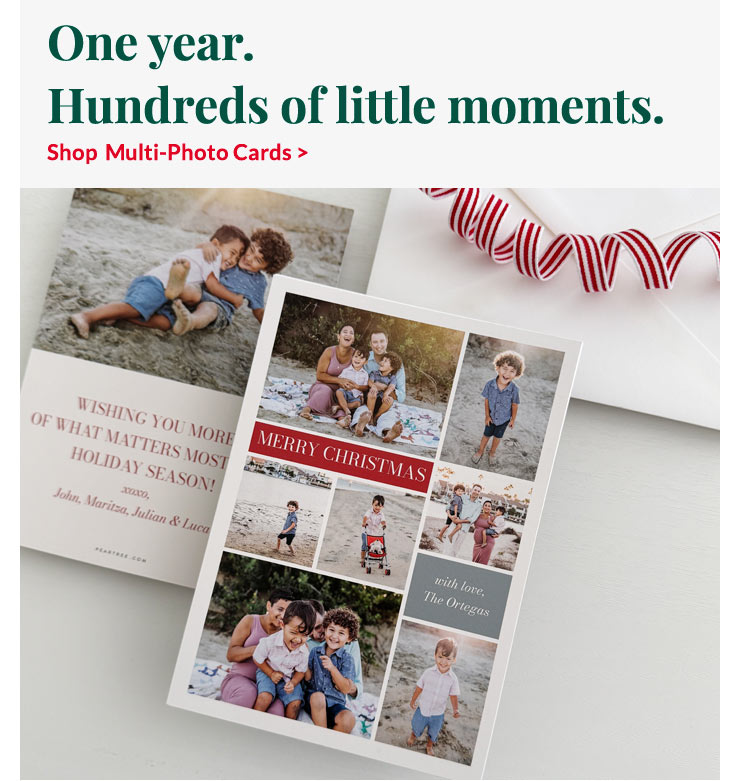 Multi-photo Christmas cards