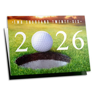 Golf-themed thank you cards featuring your free personalizations.