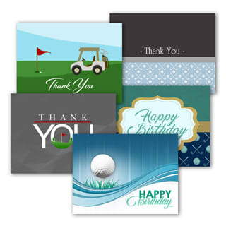Golf-themed stationery with free customization.