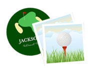 Golf coasters and napkins.