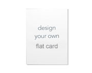 Flat vertical card.