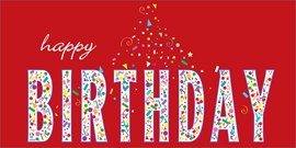 Confetti Fun Birthday Card