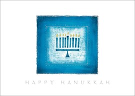 Dashing Blue Menorah