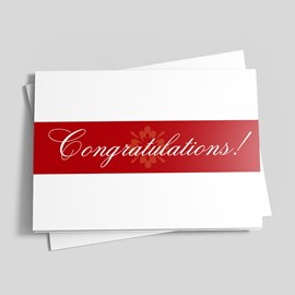 Red Stripe Congratulations