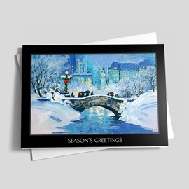 Winter Bridge Holiday Card