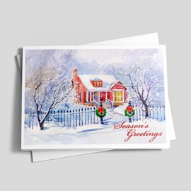 Cozy Winter Home Card