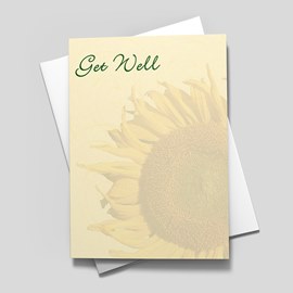 Faded Sunflower Get Well