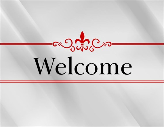 Fleur-de-lis Welcome