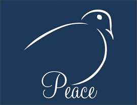 Blue & White Peace