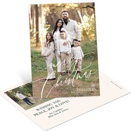Flourishing Merry - Christmas Postcard