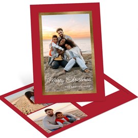 Gold Frame - Christmas Postcard