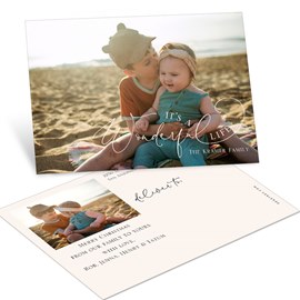 Wonderful Life - Christmas Postcard