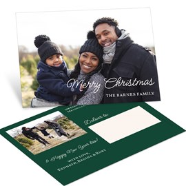 Flourishing Font - Christmas Postcard