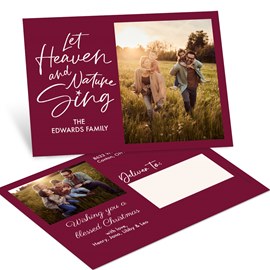 Let Heaven Sing - Christmas Postcard
