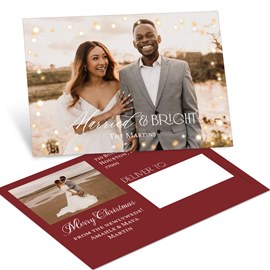 Married and Glowing - Christmas Postcard