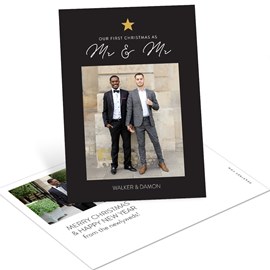 First Christmas - Mr. and Mr. - Christmas Postcard
