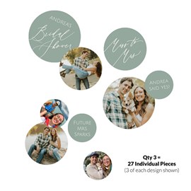 Elegant Script - Jumbo Bridal Shower Confetti