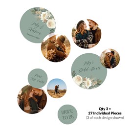 Floral Grace - Jumbo Bridal Shower Confetti