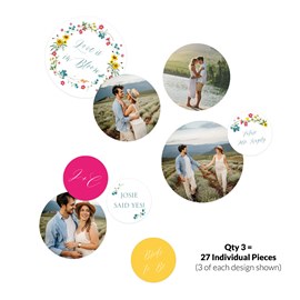 Bright Whimsy - Jumbo Bridal Shower Confetti