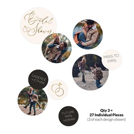 Engaged - Jumbo Bridal Shower Confetti