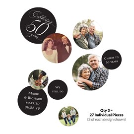 Celebrating the Years - Jumbo Anniversary Confetti