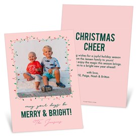 Merry and Bright - Christmas Card