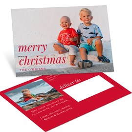 Bright Greeting - Christmas Postcard