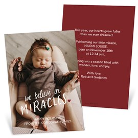Believe in Miracles - Christmas Card