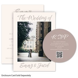 Stacked Script - Invitation