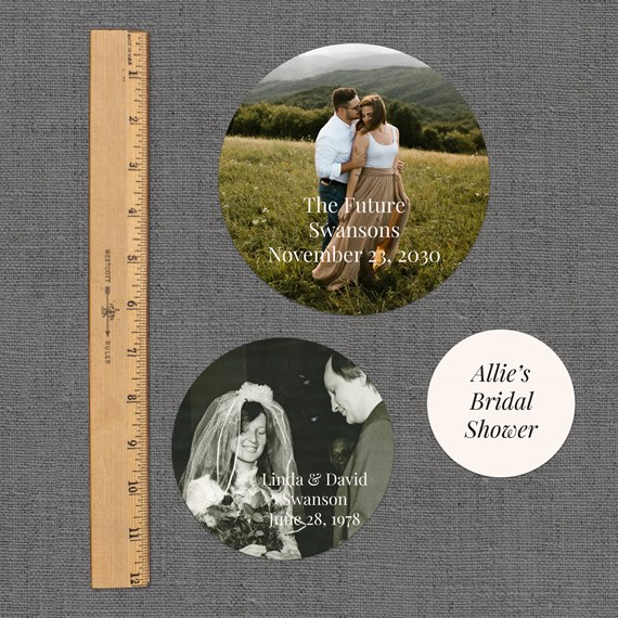 photo placeholders with text on gray background