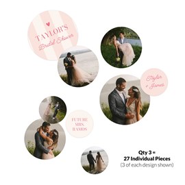Sweet Stripes - Jumbo Bridal Shower Confetti