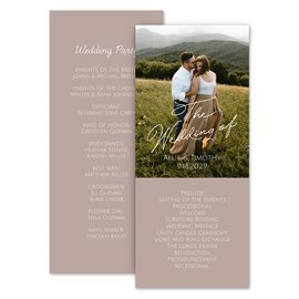 Lovely Script - Wedding Program