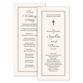 Faith - Wedding Program